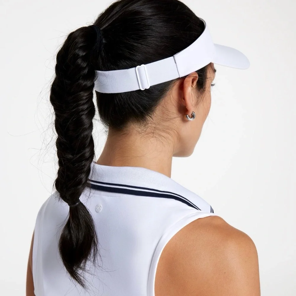 White Women's Visor - Picture 2 of 4